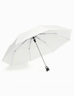 L-merch Automatik-Taschenschirm Cover mit Handschlaufe, Black Ø ca. 96 cm, SC40 – Bianco