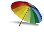 L-merch Portierschirm 16 Segmente Nylon Coloured, Coloured Ø ca. 128.5 cm, SC4058 – Bild 1