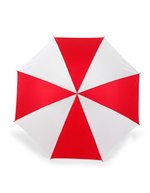 L-merch Automatik Stockschirm mit Holzgriff – Red/White