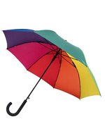 L-merch Automatischer Windproof-Stockschirm 103 cm, Black Ø ca. 103 cm, SC59 – Rainbow