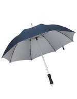 L-merch Aluminium Fiberglas Stockschirm 106 cm, Black/Silver Ø ca. 106 cm, SC65 – Navy Blue/Silver