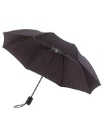 L-merch Praktischer Taschenschirm mit Velcro-Verschluss – Black