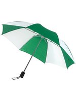 L-merch Praktischer Taschenschirm mit Velcro-Verschluss – Green/White