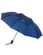 L-merch Praktischer Taschenschirm mit Velcro-Verschluss, Black Ø ca. 85 cm, SC80 – Navy Blue