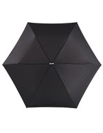 L-merch Superflacher Mini-Taschenschirm mit Velcro-Verschluss – Black