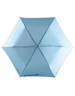 L-merch Superflacher Mini-Taschenschirm mit Velcro-Verschluss – Light Blue