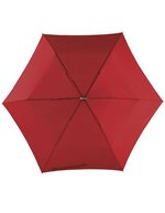 L-merch Superflacher Mini-Taschenschirm mit Velcro-Verschluss, Black Ø ca. 88 cm, SC81 – Red