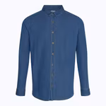 So Denim Camicia a maniche lunghe "So Denim" in raso, Dark Blue S, SD040 – immagine 3