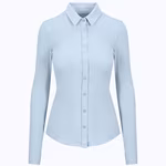 Anna Knitted Shirt – Blue