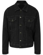 Leicht taillierte Stretch-Denim Jeansjacke – Black