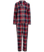 SF Women Karierter Flanell Lounge-Set für Damen, Red-Navy Check XS, SF074 – Bild 3
