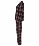SF Women Checked Flannel Lounge Set for Women, Red-Navy Check XS, SF074 – image 5