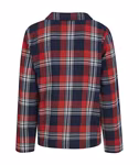 SF Women Checked Flannel Lounge Set for Women, Red-Navy Check XS, SF074 – image 8