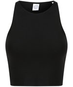 SF Women Bauchfreies Spaghetti-Träger Top mit Racerback, Black XS, SF106 – Bild 3