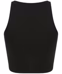 SF Women Bauchfreies Spaghetti-Träger Top mit Racerback, Black S, SF106 – Bild 4