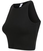 SF Women Bauchfreies Spaghetti-Träger Top mit Racerback, Black XS, SF106 – Bild 5