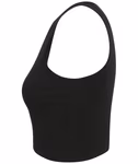 SF Women Bauchfreies Spaghetti-Träger Top mit Racerback, Black S, SF106 – Bild 6