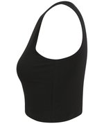 SF Women Bauchfreies Spaghetti-Träger Top mit Racerback, Black XS, SF106 – Bild 6
