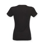 SF Women Modisches T-Shirt mit langem Schnitt, White XS, SF121 – Bild 4