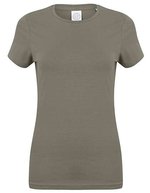 SF Women Modisches T-Shirt mit langem Schnitt, White XS, SF121 – Cachi