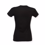 T-shirt stretch col V coupe longue pour femme – image 4