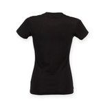 Stretch-T-Shirt V-Ausschnitt Langform für Damen – Bild 4