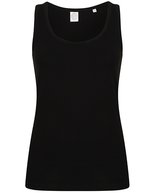 Slim Fit Stretch Top mit Paspelierung – Black
