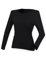 SF Women Women´s Feel Good Long Sleeved Stretch T Black XS (SF124) – Black