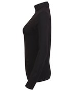 SF Women Rollkragen Langarm T-Shirt für Damen, Black M, SF125 – Bild 4