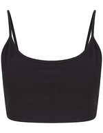 SF Women Ärmelloses Damen-Cami mit verstellbaren Trägern – Black