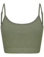 SF Women Ärmelloses Damen-Cami mit verstellbaren Trägern – Khaki