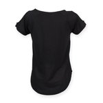 T-Shirt mit Fallendem Rückenteil für Damen – Bild 4
