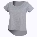 Women´s Drop Tail T – Heather Grey