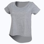 Women´s Drop Tail T – Heather Grey