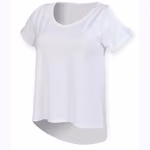 Women´s Drop Tail T – White