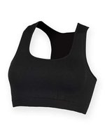 SF Women Bauchfreies Sporttop mit Racerback-Ausschnitt, Black L, SF235 – Bild 1