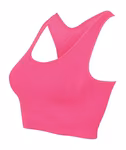 SF Women Bauchfreies Sporttop mit Racerback-Ausschnitt, Neon Pink M, SF235 – Bild 5
