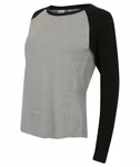SF Women Baseball-Langarmshirt mit Raglan-Ärmeln, White/Red L, SF271 – Bild 6