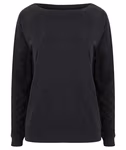 SF Women Raglan Sweatshirt Boat-Neck Heather for Women, Heather Grey S, SF513 – image 3