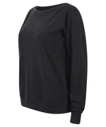 SF Women Raglan Sweatshirt Boat-Neck Meliert für Damen, Heather Grey S, SF513 – Bild 6