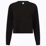 SF Women Oversized, Cropped Sweater, Black S, SF515 – Black