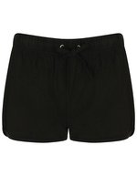 SF Women Retro-Shorts aus Baumwolle mit Bündchen für Damen – Black/Black