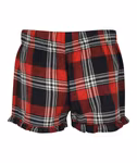 SF Women Women's Shorts with Tartan Pattern and Ruffles, Red-Navy Check S, SF82 – image 4
