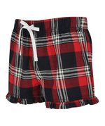 SF Women Damen-Shorts mit Schottenmuster und Volants, Red-Navy Check XXS, SF82 – Bild 5