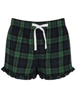 SF Women Damen-Shorts mit Schottenmuster und Volants, Red-Navy Check XXS, SF82 – Bild 2