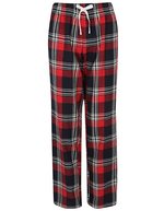 SF Women Tartan Loungehose aus Flanell-Twill – Red-Navy Check
