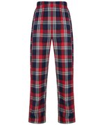 SF Men Karierter Langarm-Schlafanzug aus Baumwolle, Red-Navy Check XS, SFM074 – Bild 9