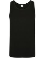 SF Men Ärmelloses Melange T-Shirt mit Stretch – Black