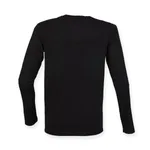 SF Men Langarm T-Shirt mit Stretch und Enzymwäsche, White XL, SFM124 – Bild 4