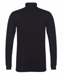 SF Men Long-Sleeve Shirt with Roll Neck and Slim-Fit, Black S, SFM125 – image 3